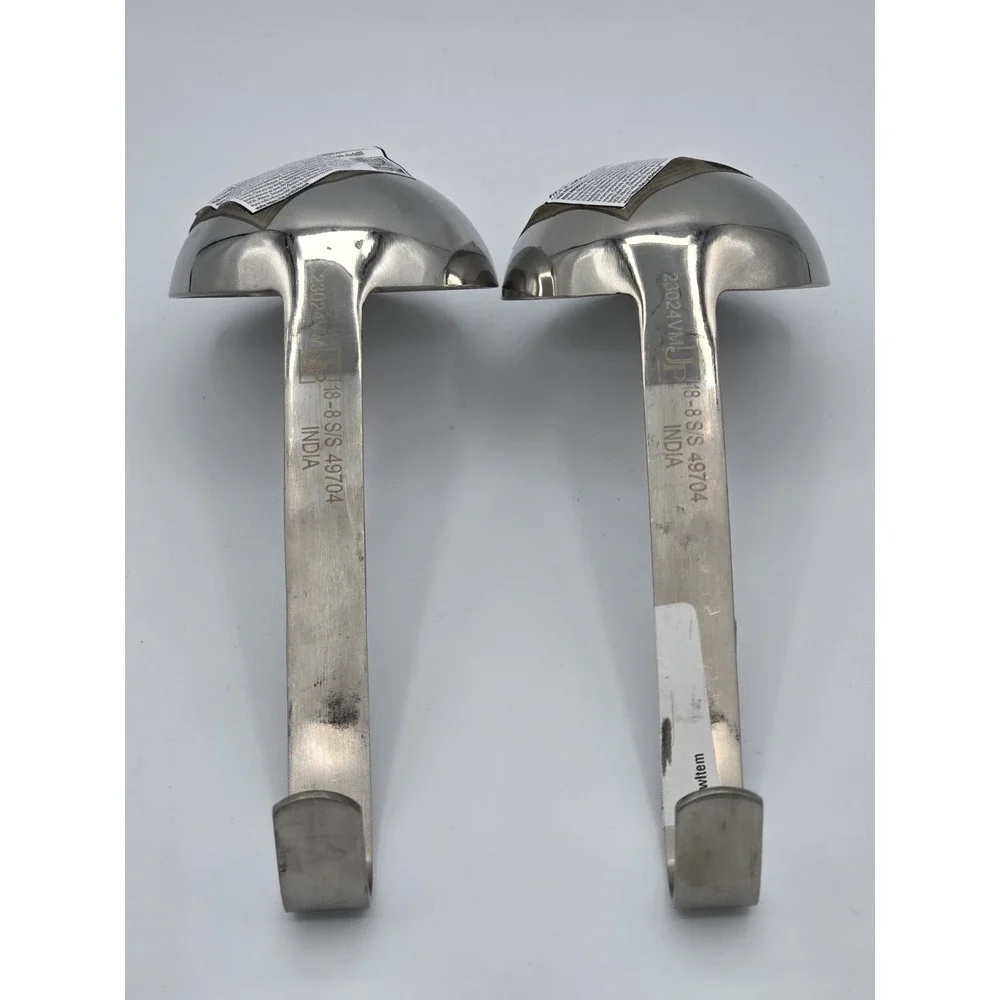 2 Lot NWT VOLLRATH‎ 4oz (118.3ml) Short Ladles- Stainless Steel 18-8 S/S 49704